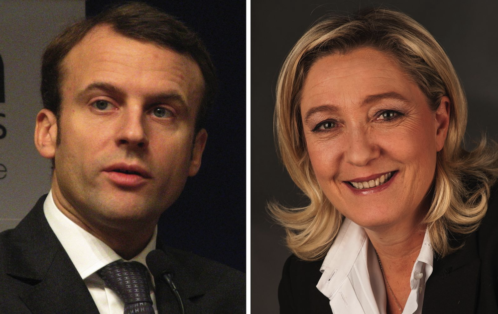 Emmanuel Macron and Marine Le Pen