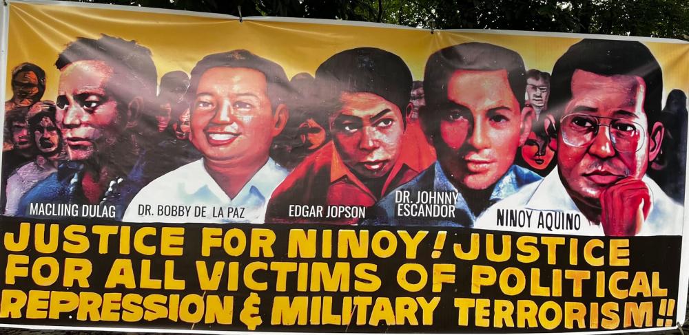 JAJA mural unveiled at Ninoy's funeral on August 31st, 1983