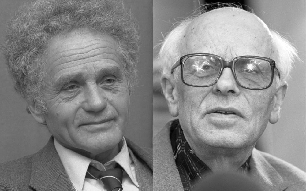 Yuri Orlov in 1986 and Andrei Sakharov in 1989